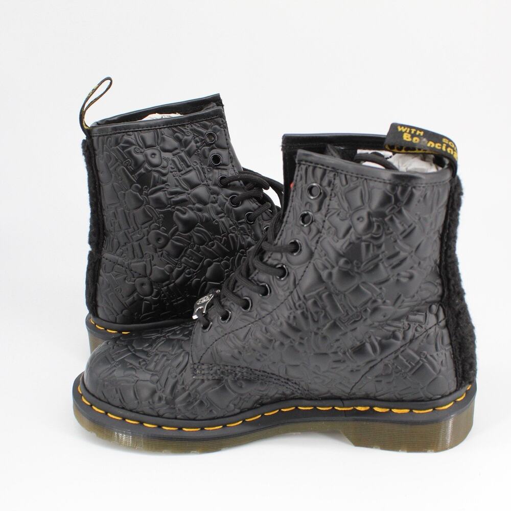DOC DR. MARTENS X BEARBRICK MEDICOM TOY 1460 BOOTS SIZE 7UK PREOWED WITH BOX - Picture 6 of 11